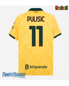 AC Milan Christian Pulisic #11 Tricou Fotbal Replică 2025-26 Barbati Treilea